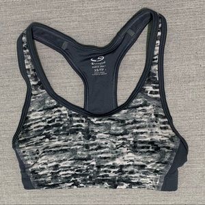 Grey sports bra